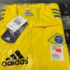 Adidas Yellow Brazil Flag Track Jacket Olympic Drop limited